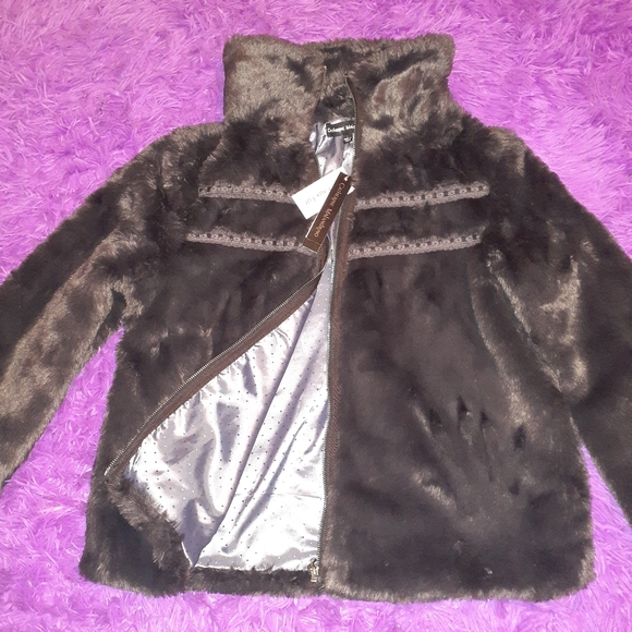 💼Catherine Malandrino Faux Fur Jacket - Picture 3 of 5